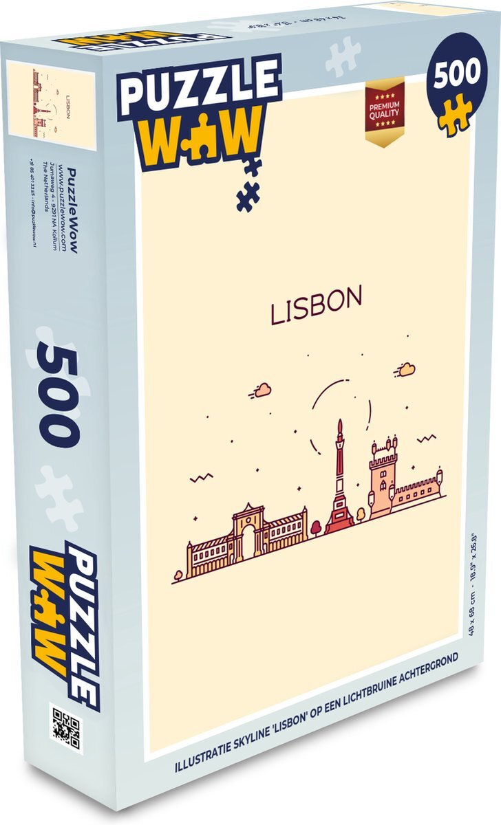 Traditie wrijving tieners MuchoWow Puzzel Lissabon - Skyline - Portugal - Legpuzzel - Puzzel 500  stukjes | Specificaties | Kieskeurig.nl