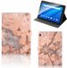 B2Ctelecom Lenovo Tab E10 Book Case Marmer Oranje