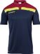 Uhlsport Offense 23 Polo Kinderen - Marine / Bordeaux / Fluogeel | Maat: 140