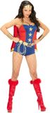 Widmann Wonderwoman Kostuum Ms America Super Power Meisje Vrouw XS Carnaval kostuum Verkleedkleding