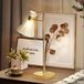 Lampe de table moderne ambré et satiné