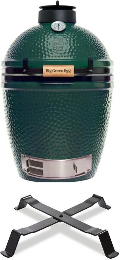 Big Green Egg Medium houtskool barbecue / groen / Keramisch / rond