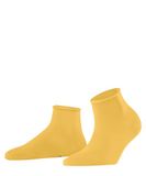 FALKE Cotton Touch eenkleurig katoen sokken dames geel - maat 39-42