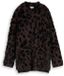Tom Tailor Oversized gebreide trui met luipaardprint Maat XXL java brown big leo design