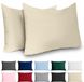 Dreamzie Taie d'oreiller 50x70 Renforcé Coton (lot de 2) - Beige