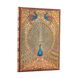 Carnet Paperblanks Hafiz's Peacocks Midi Lined Hardcover Journal, 144pg, 120gsm