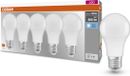 OSRAM LED lamp - Classic A 60 - E27 - mat - 8,5W - 806 lumen - koel wit - 5 stuks