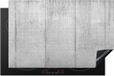 Merkloos KitchenYeah® Inductie beschermer 81x52 cm - Grijs - Betonlook - Industrieel - Inductiebeschermer