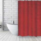MSV Douchegordijn Rood - Waterdicht Badkamergordijn Douchescherm voor de Douche - Douchegordijnen met Stijlvol Design