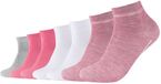 Camano, Sneakersokken in een 7-pack, roze gemêleerd, maat 39-42