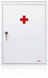 JOMA EHBO-Kast No1 – Wandkast (39×30×12 cm), Metalen EHBO-Kast met Slot en Sleutels