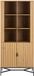 Giga Living Vitrinekast Juna - Naturel - 80x40x180 cm