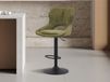 Mobistoxx Tabouret de bar MATEUS 65 > 86 cm tissu vert