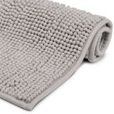 Beautissu Beaumare WR – Badmat Antislip 120x70cm – Douchemat Badkamer Grijs