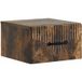 Vidaxl Table de chevet murale chêne fumé 34,5 x 33 x 20 cm