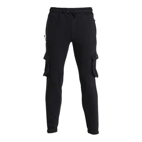 Joma Lange herenbroek - comfort - cargo - Zwart - S
