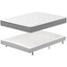 Dewinner - Matelas à ressorts ensachés 140x190 cm – Sommier tapissier 140x190 cm – 7 zones de soutien – Hauteur 29 cm – Rangement intégré