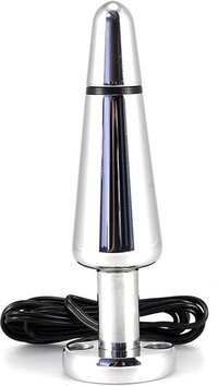 Rimba Electro Play Rimba Electro Sex Buttplug - Zilver - 140 mm