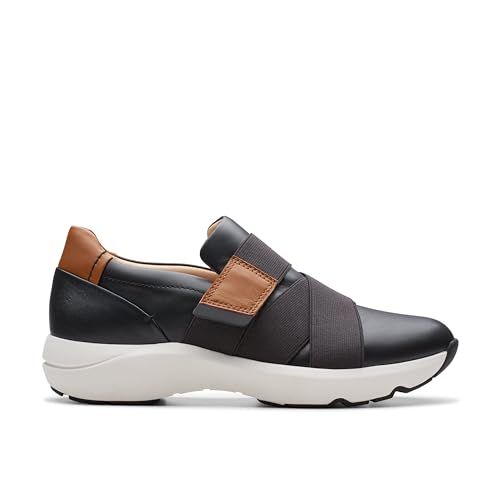 Clarks Tivoli Strap Womens Black Leather, 3.5