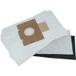 Fakir 5x Sacs Compatible Avec S 200, S 200 Electronic, S 250, S 250 Supertronic, S 350, S 350 Öko Power Aspirateur - Microfibre Non Tissée, 29cm X 17,9cm Blanc - Vhbw