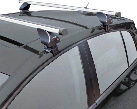 Twinny load Dakdragerset Twinny Aluminium A54 - Zilver - Geschikt voor Volkswagen Polo, Renault Scénic, Seat Ibiza