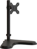 vidaXL Monitorbeugel VESA 75/100 mm Zwart Staal