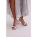 Anne Fontaine Maria Sandales Iridescentes Femmes Argent Taille 37