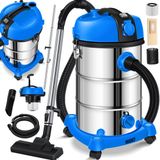 MASKO® industriële stofzuiger nat-droog roestvrij staal 2300W