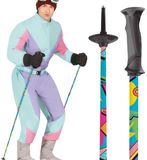 ABC Skistokken, set van 2, Kunststof, Unisex, One size