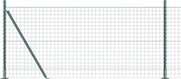 vidaXL Euro-hek met betonnen voetstuk - 10 x 0,8 m - PVC-Coated Staal Mesh