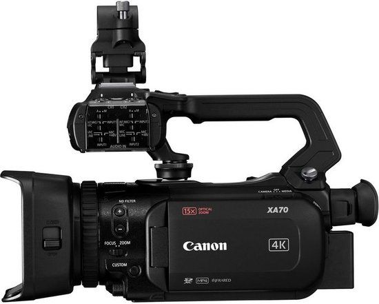 Canon XA70 Camcorder 4K Ultra HD 13.4 MP CMOS Zwart