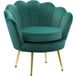 Fauteuil Design Vintage Velours Vert, Fauteuil Chambre