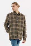 WHISTLER Outdoor-Hemd Hobbis Bruin Katoen/Polyester Geruit Lange Mouw 4XL