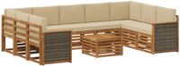vidaXL - Sofa-Sets - Massief - Acacia - Hout
