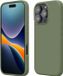 kwmobile telefoonhoesje geschikt voor Apple iPhone 16 Pro Max - Hoesje met siliconen coating - Smartphone case in grijsgroen