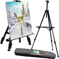 CreaTime Schildersezel Verstelbaar Inklapbaar - Voor volwassenen - Met luxe hoes/draagtas - Veldezel