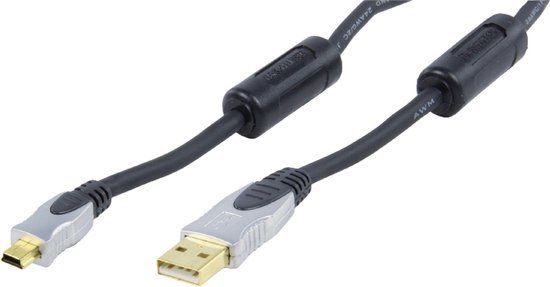 HQ USB-A/mini USB-B, 1.8m