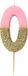 Talking Tables Verjaardagskaars cijfer 0 nul roze met gouden glitters