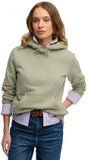 Superdry Essential Logo Geborduurde Hoodie Dames Dusty Sage