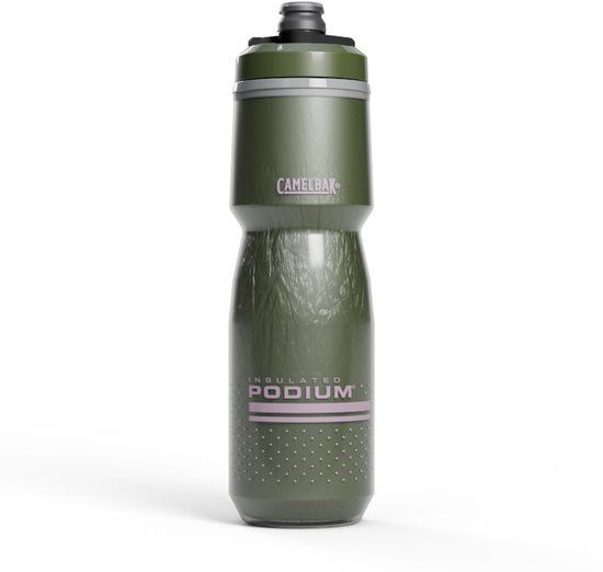 Camelbak Bidon Podium Chill 600ml Donkergroen/Zilver