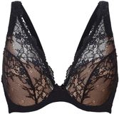 LingaDore DAILY Triangel plunge BH Black taupe 75D