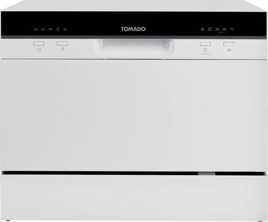 Tomado TDW5501W - Mini vaatwasser - Vrijstaand - 6 couverts - 5 programma's - Wit