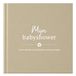 Fyllbooks - Babyshower Invulboek - Gastenboek Babyshower - Linnen Cover - Taupe