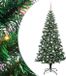 vidaXL - Kunststof - Voorverlichte - Kerstboom - Groen - 210 cm