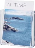 helit Wandhouder voor brochures, A5-formaat, helder glas