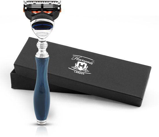 Haryali London Fusion 5 Scheermes voor Heren - Blauw
