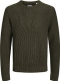 JACK & JONES JJPANNEL KNIT CREW NECK AW26 Heren Trui - Rosin - L