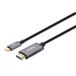 Manhattan USB-C naar HDMI kabel, 4K@60Hz, 2m, Zwart
