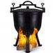 Brunbeste Chaudière de chasse hongroise en fonte – 15L – Noir