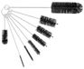 Set de brosses à bouteilles - 8 pièces - Brosses de paille en nylon - Noir